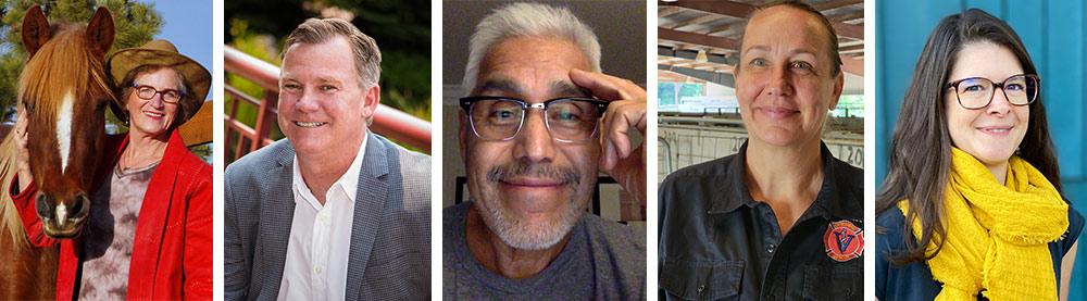 headshots of five hai2022 conference keynote presenter