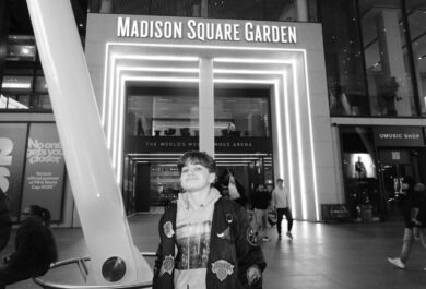 Green Chimneys residential student visits Madison Square Garden for a Knicks game on a field trip.